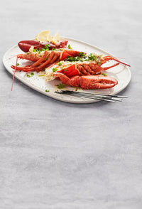 Set of 4 lobster forks black