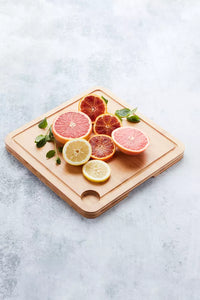 Vaatwasbestendige snijplank met sapgeul 35x35x2.5cm FSC®