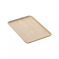 Plateau à servir rectangulaire couleur bois 33x23cm