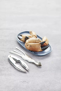 5-delige set van kreeftenvorkjes en kreeftentang