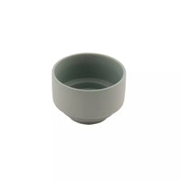 Ceramic low tealight/candle holder sage green