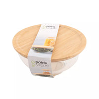 Bol en verre avec couvercle en bambou 900ml