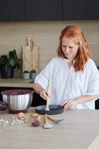 Pinceau avec poignée en bambou warm beige