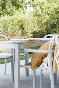 Sierkussen uit 100% gerecycleerd katoen okergeel