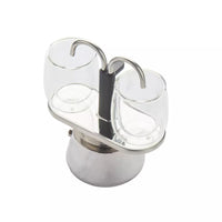 Espresso set van 2 dubbelwandige glazen 80ml en handmatige espresso maker