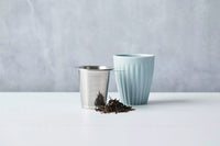 Theezeef met uitlekschaaltje