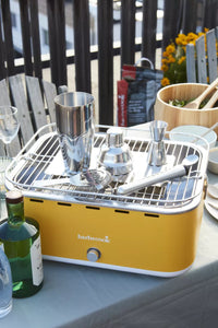 Cocktailset met Cobbler shaker, cocktailmaatje, stamper, barlepel en cocktailzeef