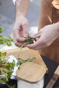 Voorraadpot met bamboe deksel 600ml