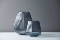 Vaas blauw ø 17.7cm H 18cm