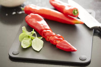 Wood fiber cutting board with juice groove black 37x27.5cm FSC®