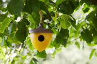 Nichoir en fibre de bambou gland ocre