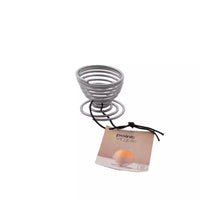 Wire eierdopje zilver