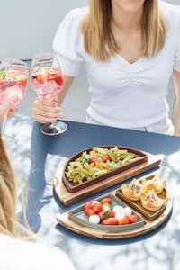 Sharing serveerplank uit acacia met magneten 33x33x2cm FSC®