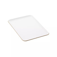 Plateau à servir rectangulaire blanc 33x23cm