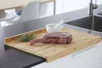 Aanrechtplank met sapgeul uit bamboe 60x40x4cm FSC®