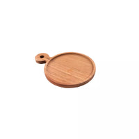 Hamburgerplank uit acaciahout rond ø 20cm FSC®