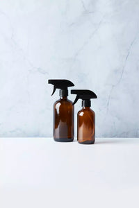 Boston bottle with spray amber 250ml