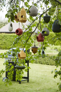 Nichoir en fibre de bambou gland ocre