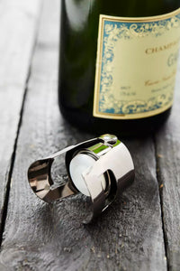 champagne stopper metallic black