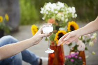 Set of champagne stopper and wine cooler