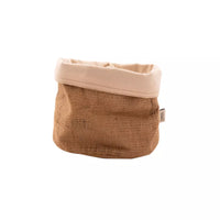 Bread basket from hessian and fabric 20x20cm