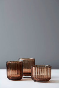 Bougeoir pour bougie chauffe-plat moka ø 10.5cm H 7.7cm