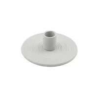 Kandelaar uit keramiek lichtgrijs