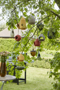 Vogelhuisje uit bamboevezel jagersgroen