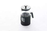 Cast iron and borosilicate glass French press 750ml black