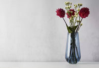 Vase blue Ø 17.5cm H 35cm