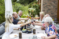 Bougeoir pour bougie chauffe-plat bleu ø 10.5cm H 7.7cm