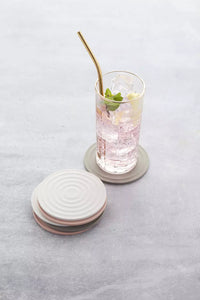 Set van 6 glasonderzetters uit silicone 3 kleuren