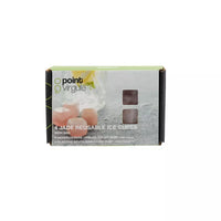 Set of 4 jade reusable ice cubes pink with satchel