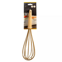 Fouet en silicone avec poignée en bambou cumin