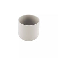 Ceramic high candle holder/flowerpot light grey