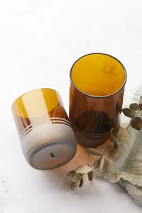Set de 4 verres en verre upcyclé auburn 250ml