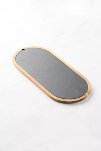 Sharing board in acacia/slate 45x21cm FSC 100%