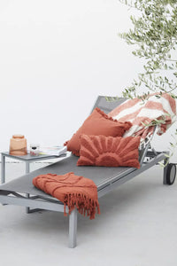 Sierkussen uit 100% gerecycleerd katoen terracotta