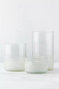 Set van 4 serveerkommen uit upcycled glas helder 100ml