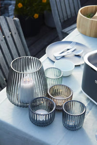 Vaas blauw ø 17.7cm H 18cm