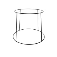 Houder voor zeevruchtenschaal mat zwart