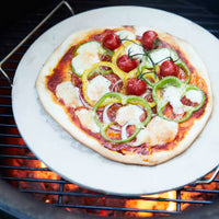 Pizzasteen met houder ø 34cm