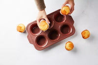 Moule pour 6 muffins Vintage Maroon