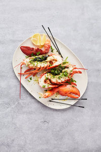 Set of 4 lobster forks black