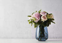 Vaas blauw Ø 18.5cm H 24.5cm