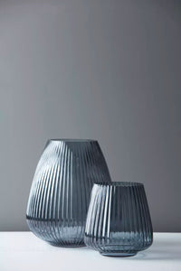 Vaas blauw ø 24.5cm H 28cm