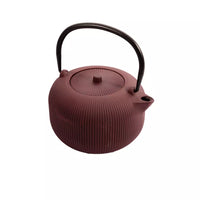 Cast iron teapot with internal enamel coating 1L Vintage Maroon