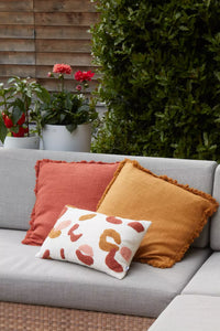 Sierkussen uit 100% gerecycleerd katoen terracotta