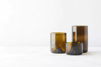 Set van 4 serveerkommen uit upcycled glas olijfgroen 100ml