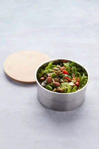 Ronde lunchbox met deksel uit bamboe 850ml